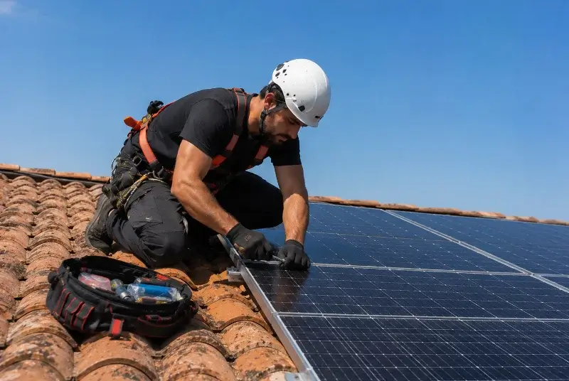 Maintenance et monitoring de panneaux solaires à Boisseron